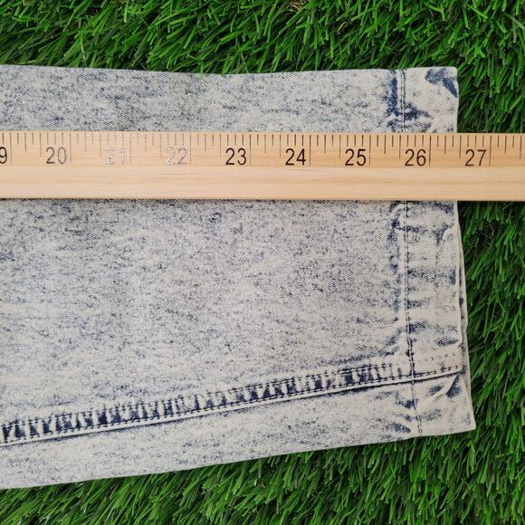 Vintage 80s LEE Acid-Wash Jeans Womens 00 22x27 Air-Gear - Picture 12 of 16